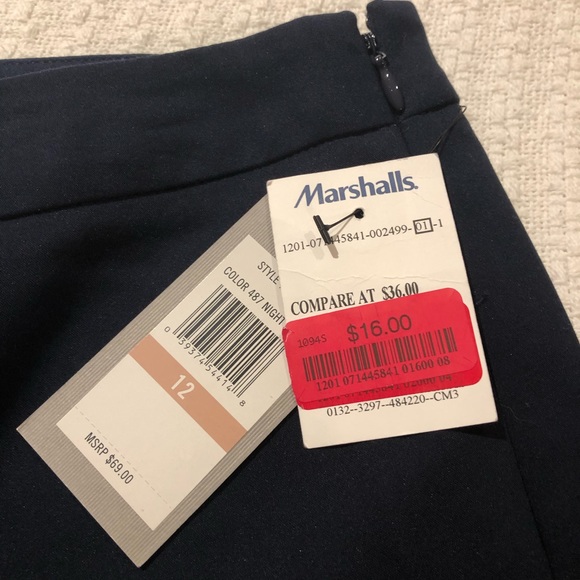 2 new pairs of navy dress pants size 12NWT - Picture 3 of 4
